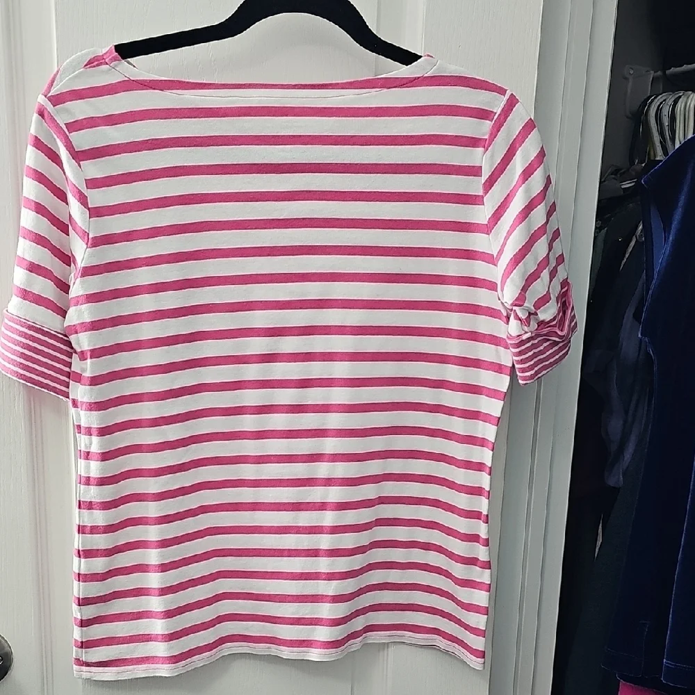 Pendleton Pink and White Striped Top - Picture 3 of 3